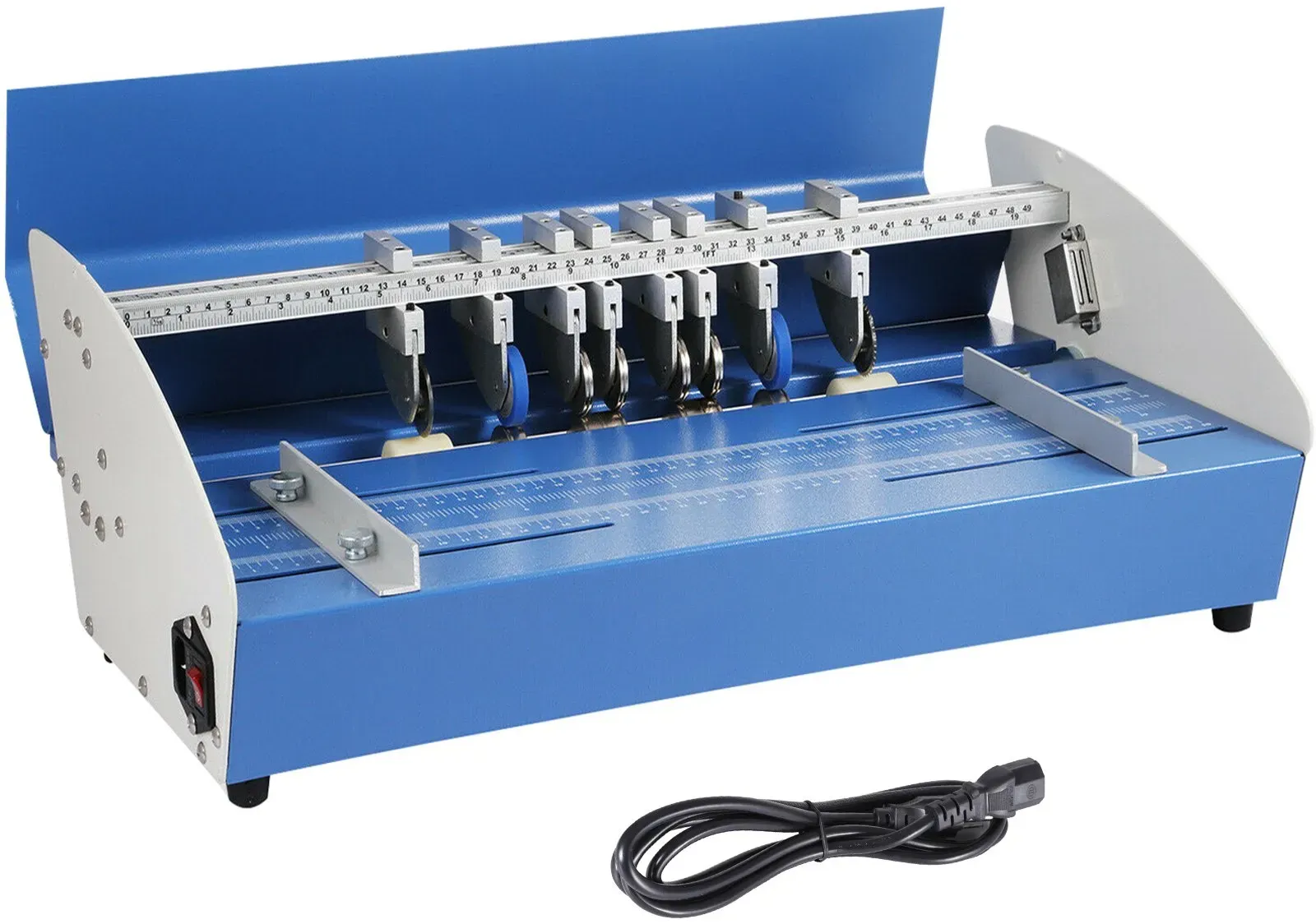 VEVOR Rillmaschine 520 mm, Elektrische Nutmaschine 540 mm x 370 mm x 230 mm, Creasing Maschine 220 V, Bürobedarf und Schreibwaren mit Rundpresstechnik, Falzmaschine für Dateien, Karten, A4-Papiere