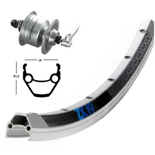 Bike-Parts Unisex – 1,75" | Nabendynamo DH3N72) silber 1size