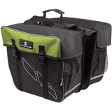 M-Wave Gepäckträgertaschen Paar schwarz/grün