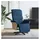 vidaXL Relaxsessel mit Fußteil Polyester 83 x 104 x 83 cm Blau drehbar