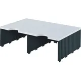 Styro styro® Aufbaueinheit styrodoc duo, 2 Fächer, schwarz/grau