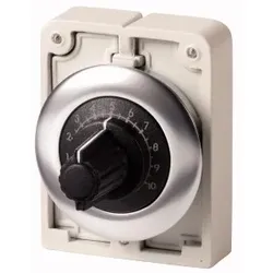 Eaton 187029 Potentiometer, flache Front, M30, 30.5 mm, R 1 k?, P 0.5 W, Frontring Metall M30C-FR1K