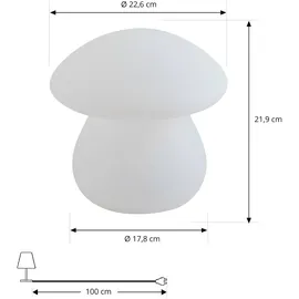 LINDBY Vernate 1-flammig Dimmbar Kunststoff/Metall weiß