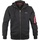 Alpha Industries Back Print Zip Kapuzenpullover Black L