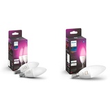 Philips Hue White & Color Ambiance E14 LED Lampe 3-er Pack, dimmbar, bis zu 16 Millionen Farben, steuerbar via App, kompatibel mit Amazon Alexa (Echo, Echo Dot)