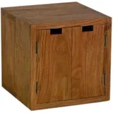 GURU-SHOP Weinregal 40 x 40 x 40 cm Braun