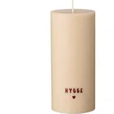 ib laursen Stumpenkerze Hygge Aufschrift, in natur Ø Gr.: onesize