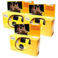 TopShot 3 x Einwegkamera Topshot gelb/rot Einwegkamera