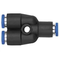 Riegler Y-Steckverbindung »Blaue Serie « mini, für Schlauch-Außen- Ø4,