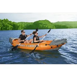Bestway Hydro-Force Rapid X2 Kajak-Set, Aufblasbar – 321x88 cm, Für Abenteuer auf dem Wasser