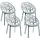 CLP Hope Gartenstuhl Sessel 59 x 59 x 80 cm grau 4 St.