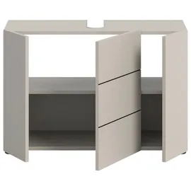 xonox.home Waschbeckenunterschrank Vira 82 x 56 x 34 cm Kaschmir/Schwarz