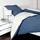 Traumschlaf Argentina Gestreift Denimblau 200 x 220 cm + 2 x 80 x 80 cm