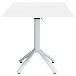 Restootab Outdoor Klapptisch Nemo weiß 70x70cm - Modell Weiß, weiße Kanten