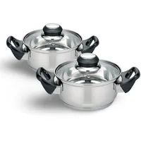 Buri Turin Topf-Set 2-tlg. 2 x Kochtopf 14 cm rund