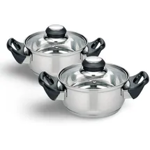 Buri Turin Topf-Set 2-tlg. 2 x Kochtopf 14 cm rund
