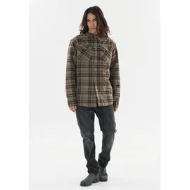 Whistler Fleeceshirt WHISTLER "Tauron", Herren, Gr. M, braun, 100% Baumwolle, kariert, ohne Ausschnitt, Shirts, mit weichem und wärmendem Futter