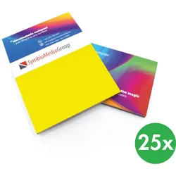 Elektrostatische selbstklebende Haftnotizen Symbionotes 70 x 100 mm, gelb