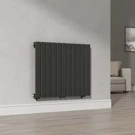 neu.haus Designheizkörper Nore 600 x 800 mm 616 W schwarz Mittelventil