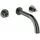 Grohe Atrio Private Collection 3-Loch-Waschtischbatterie Hard Graphite