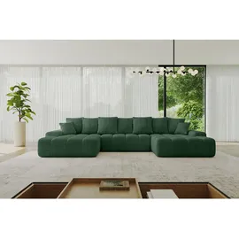 altdecor Wohnlandschaft, ENSI-U - 353x164x69 cm Grün
