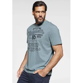 MAN'S WORLD T-Shirt blau/grau L