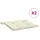 vidaXL Zierkissen 40 x 40 cm Creme 2 St.