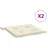 vidaXL Zierkissen 40 x 40 cm Creme 2 St.
