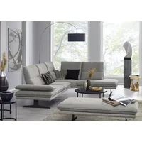 W.Schillig Eckcouch Flachgewebe 284cm 3-Sitzer Grau