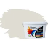 RyFo Colors Fassadenfarbe Silikonharz Fassadenfarbe Weißgrau 10l, 1 L ca. 6 m2, Wasserabweisend, diffusionsfähig, schützt vor Schmutz, Algen, Pilzen grau