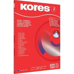 Kores Durchschreibepapier, DIN A4, blau, 100 Blatt