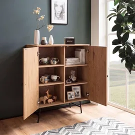 FineBuy Sideboard 80 x 103 x 39 cm Braun