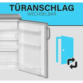Bomann KS 2194.1 Kühlschrank (120 l, 845 mm hoch, Edelstahl)