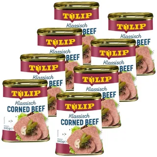 TULIP Wurstkonserve 340g Corned Beef Delikatesse Proteinquelle Rindfleisch, 340 g, (Packung)