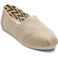 TOMS Damen Alpargata Heritage Canvas Flacher Slipper, Natürlich Ungefärbt, 39 EU