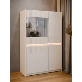 Forte Vitrine Oak Squere 95,3 x 41,5 x 146,7 cm Beige/Sand