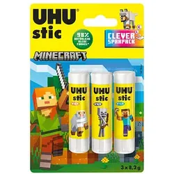 3 UHU Minecraft Klebestifte 3x 8,2 g