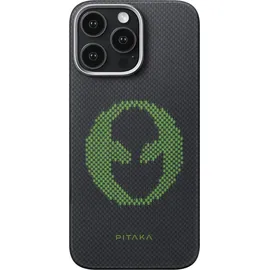pitaka iPhone 16 Pro Tactile Woven Case Grün/Schwarz