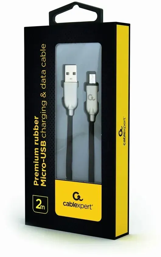 Gembird CC-USB2R-AMMBM-2M USB Kabel USB 2.0 Micro-USB B USB A 0,48 Gbit/s Schwarz