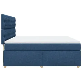 vidaXL Boxspringbett 180 x 200 cm Blau