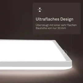 B.K.Licht LED Panel 1 24x24 cm eckig weiß