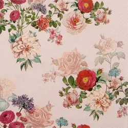 Serviette Elisabeth rose 20tlg. Papier Rot