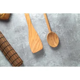 Fackelmann Kochlöffel Olivenholz 30 cm braun