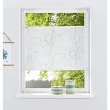 Plissee MY HOME "Anna" Gr. 3, weiß, B:60cm H:130cm, Obermaterial: 70% Viskose, 30% Polyester, Plissees, Ästemotiv, Bestseller mit über 500 4,5-Sterne-Bewertungen, Klemmträger