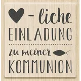 KnorrPrandell Herzliche Einladung Kommunion Stempel Beige