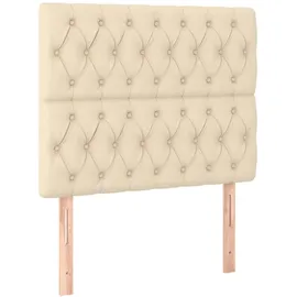 vidaXL Boxspringbett 100 x 200 cm Creme