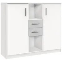 WIMEX Carryhome Sideboard, Grau, Weiß - 122x105x41 cm