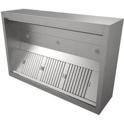 Combisteel Kastenhaube Induktion mit 5 Filter Beleuchtung  3000x1300x550mm
