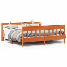 vidaXL Massivholzbett 180 x 200 cm Braun