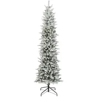 Kaemingk Everlands künstlicher Weihnachtsbaum Slim 180 cm grün weiß